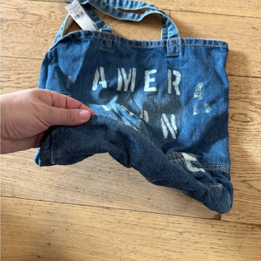 American Eagle‎ Blue Denim Tote Bag NWT (3793)